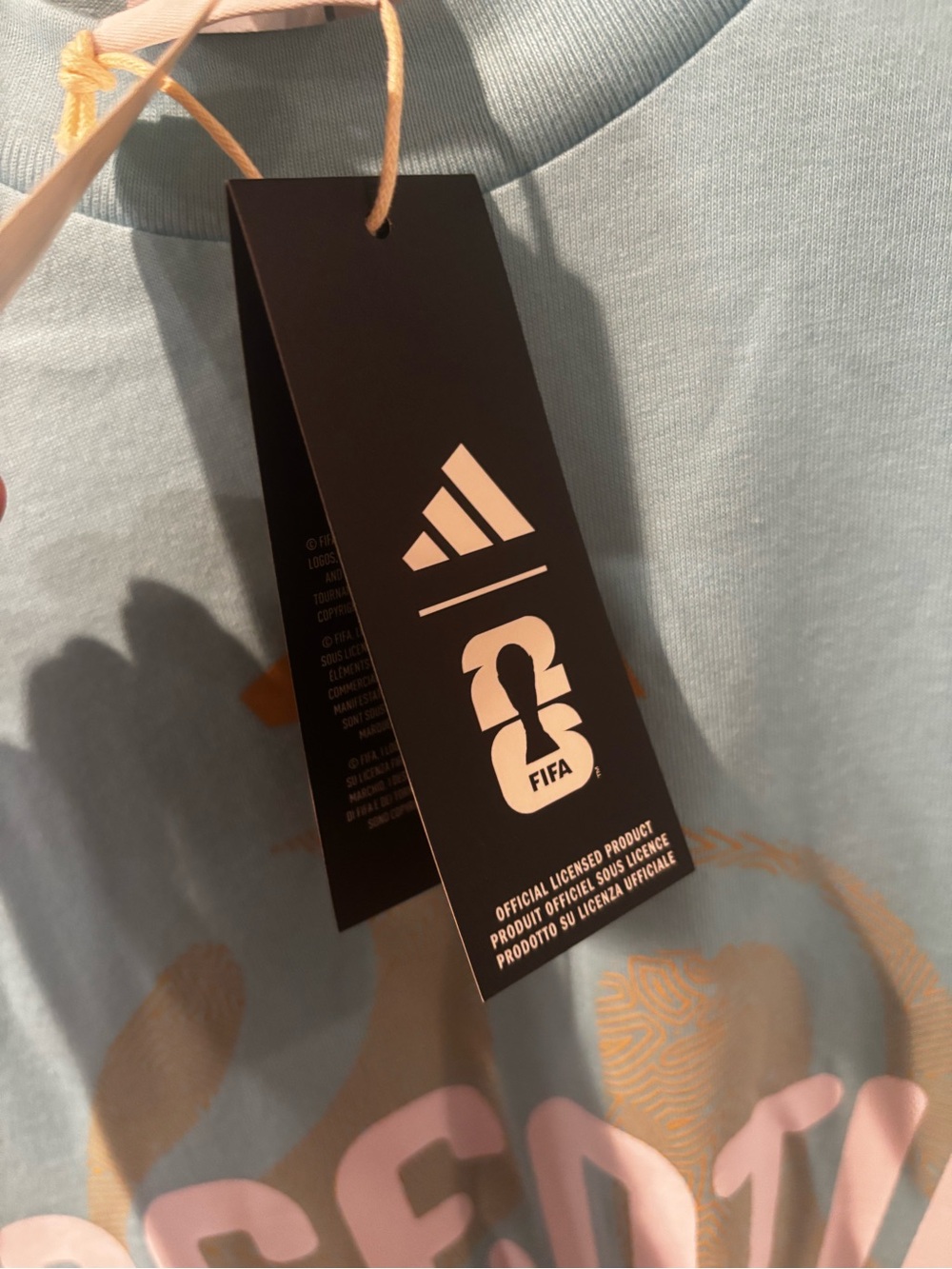 NWT Adidas FIFA WORLD CUP 26™ ARGENTINA T-SHIRT Size Large - Picture 8 of 10